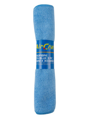 Microfibre Cloth Blue 3pc 300mm X 300mm 200gsm
