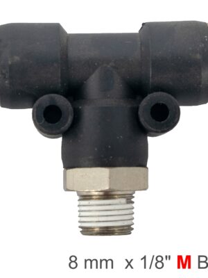 SPB08-01.jpg Pu Hose Fitting Tee 8mm-1/8 M