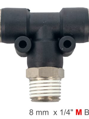 SPB08-02.jpg Pu Hose Fitting Tee 8mm-1/4 M