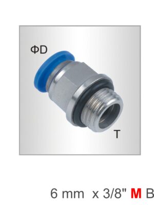 SPC06-G03.jpg Pu Fitting Str. Stud W/o-ring 6mm-3/8 M