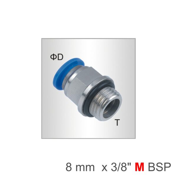 SPC08-G03.jpg Pu Fitting Str. Stud W/o-ring 8mm-3/8 M