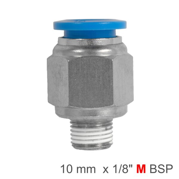 SPC10-01.jpg Pu Hose Fitting Straight Stud10mm-1/8 M