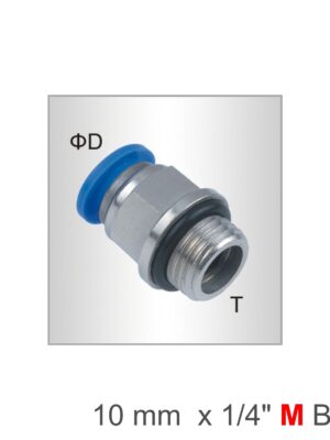SPC10-G02.jpg Pu Fitting Str. Stud W/o-ring 10mm-1/4 M