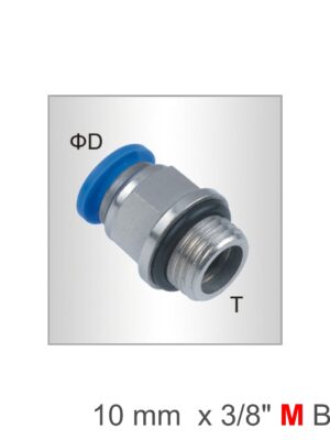 SPC10-G03.jpg Pu Fitting Str. Stud W/o-ring 10mm-3/8 M