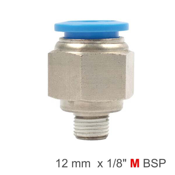 SPC12-01.jpg Pu Hose Fitting Straight Stud 12mm-1/8 M