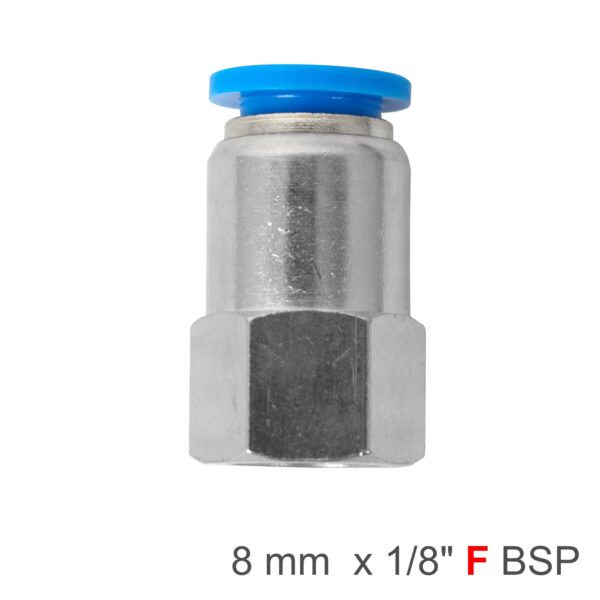 SPCF08-01.jpg Pu Hose Fitting Straight Stud 8mm-1/8 F