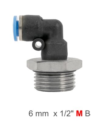 SPL06-G04.jpg Elbow W/o-ring 6mm-1/2 M Pu Hose Fitting