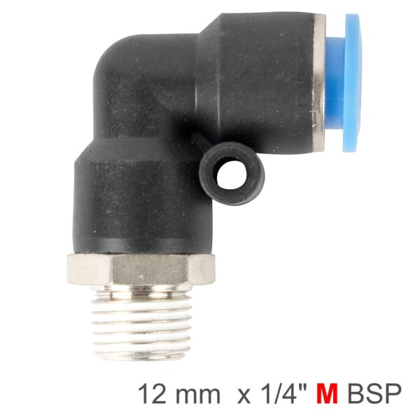 SPL12-02.jpg Elbow 12mm-1/4 M Pu Hose Fitting