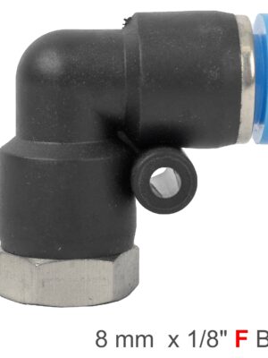 Pu Hose Fitting Elbow 8mm-1/8 F