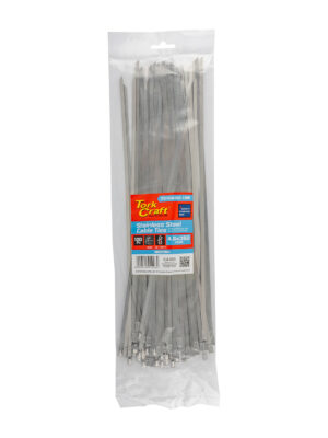 S/steel Cable Ties Ss304 4.6mm X 350mm Natural 100pc