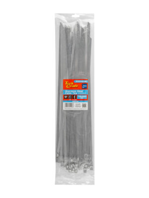 S/steel Cable Ties Ss304 7.9mm X 450mm Natural 50pc
