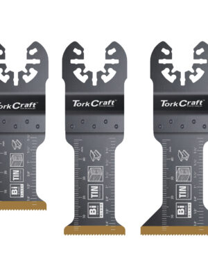 TCOA106.jpg Tork Craft Quick Change Oscillating Titanium Blade Wood & Metal Accessory Kit 3pc